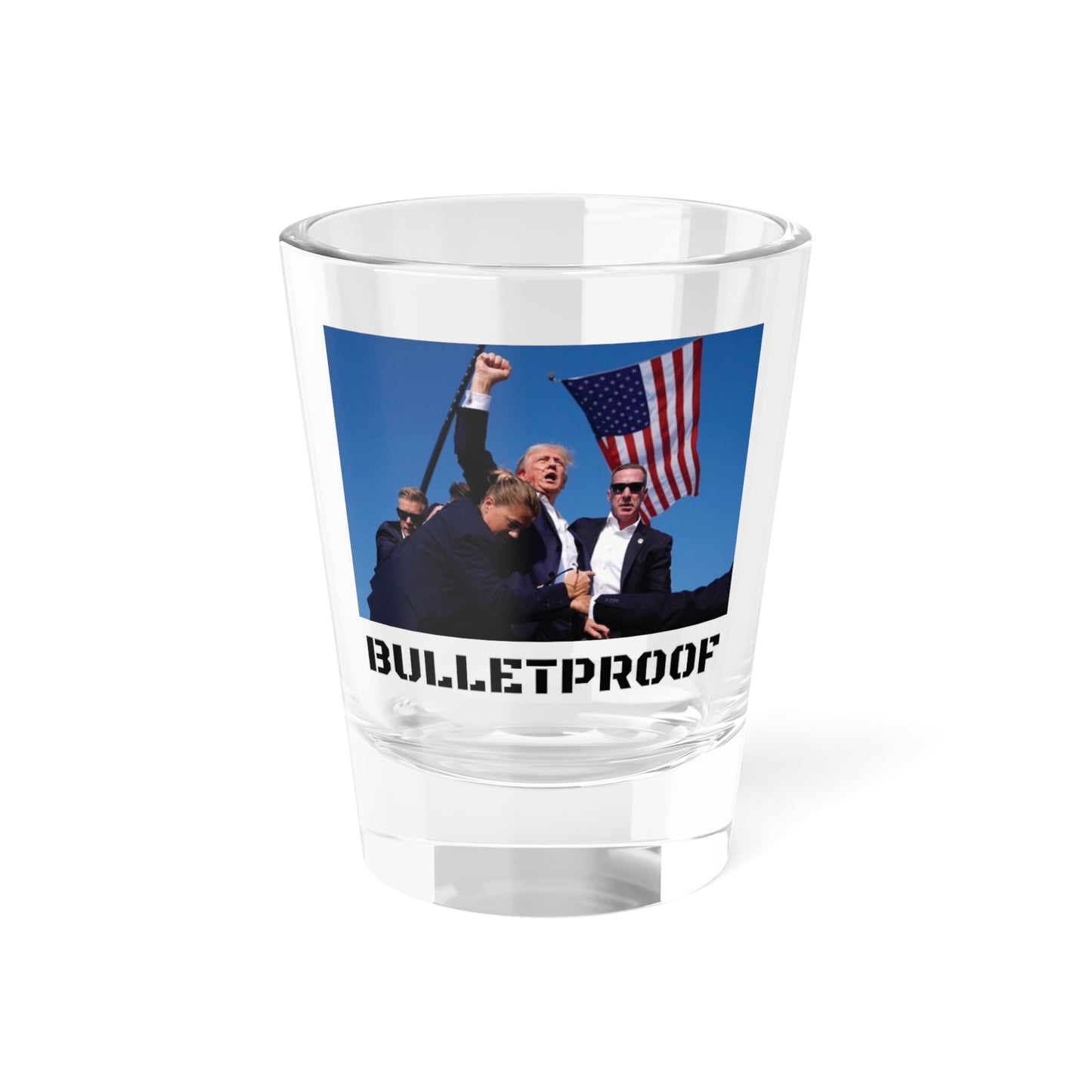 Trump "Bulletproof" Shot Glass